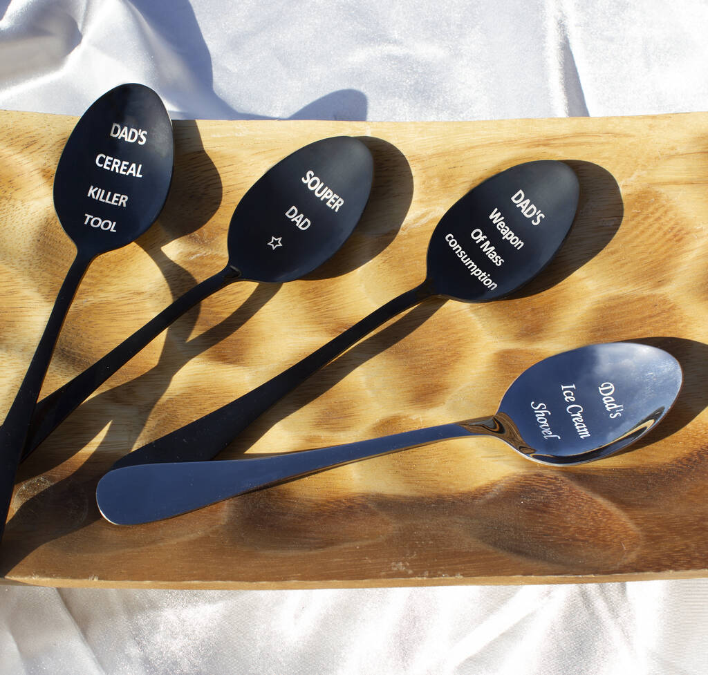 Personalised Dessert Spoons For Him, 1 of 8