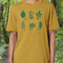 Organic Mens Leafy Tee T Shirt, thumbnail 2 of 3