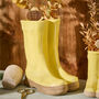 Personalised Large Yellow Welly Boot Planter, thumbnail 1 of 8