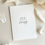 Luxury 'Her Vows' Wedding Vows Card, thumbnail 7 of 11