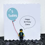Personalised Lego 'Happy Birthday' Card, thumbnail 1 of 2