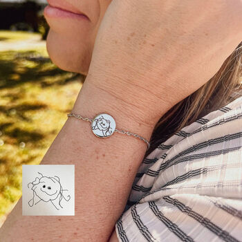 Personalised Real Handwriting Silver Bracelet, 3 of 4