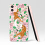 Personalised Tiger Cherry Floral Clear Phone Case, thumbnail 3 of 5