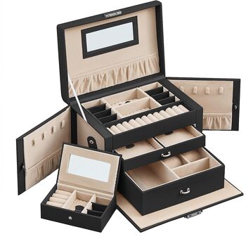 Set Of Jewellery Boxes Jewellery Organiser Storage Case, 10 of 11