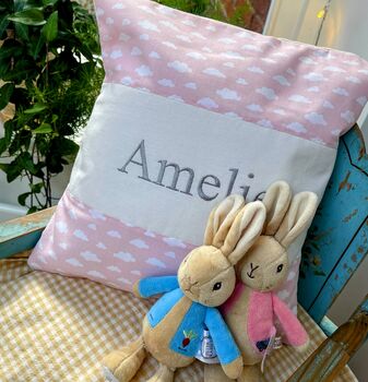 Cloud Name Cushion Baby Pink, 8 of 11