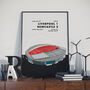 Newcastle Wembley League Cup Final Print, thumbnail 1 of 4
