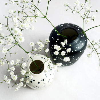 Black Starry Porcelain Vase, 3 of 4