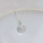 Sterling Silver Small Personalised St Christopher Pendant, thumbnail 1 of 5