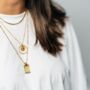 The Reevie Gold Sunburst Pendant Necklace, thumbnail 3 of 5