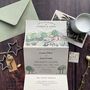 Venue Wedding Invitation Custom Illustration, thumbnail 3 of 12