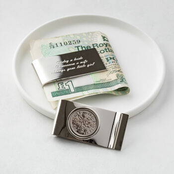 Personalised Sixpence Money Clip, 2 of 4