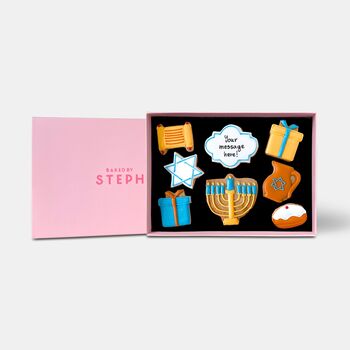 Personalised Hanukkah Letterbox Iced Cookies, 2 of 8