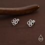 Sterling Silver Celtic Knot 18g Screw Back Stud Earrings UK, thumbnail 1 of 11