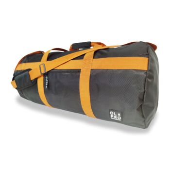60 Litre Black And Orange Holdall/Duffle Bag, 2 of 3