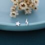 Mismatched Star And Lightning Bolt Stud Earrings, thumbnail 6 of 11
