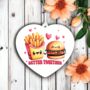 Cute Burger And Chips Love Decoration, thumbnail 1 of 2