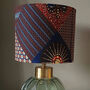 African Print Lampshade Earth, thumbnail 2 of 3