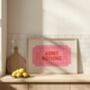 Admit Nothing Landscape Wall Print | Red Orange And Blush Pink, thumbnail 2 of 4