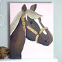 Personalised Pony Canvas, Hand Painted, thumbnail 3 of 12