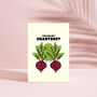 Beetroot Valentine's Love Card, thumbnail 2 of 2