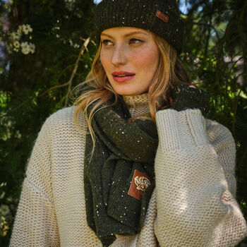 Green Knitted Fingerless Gloves, 2 of 5