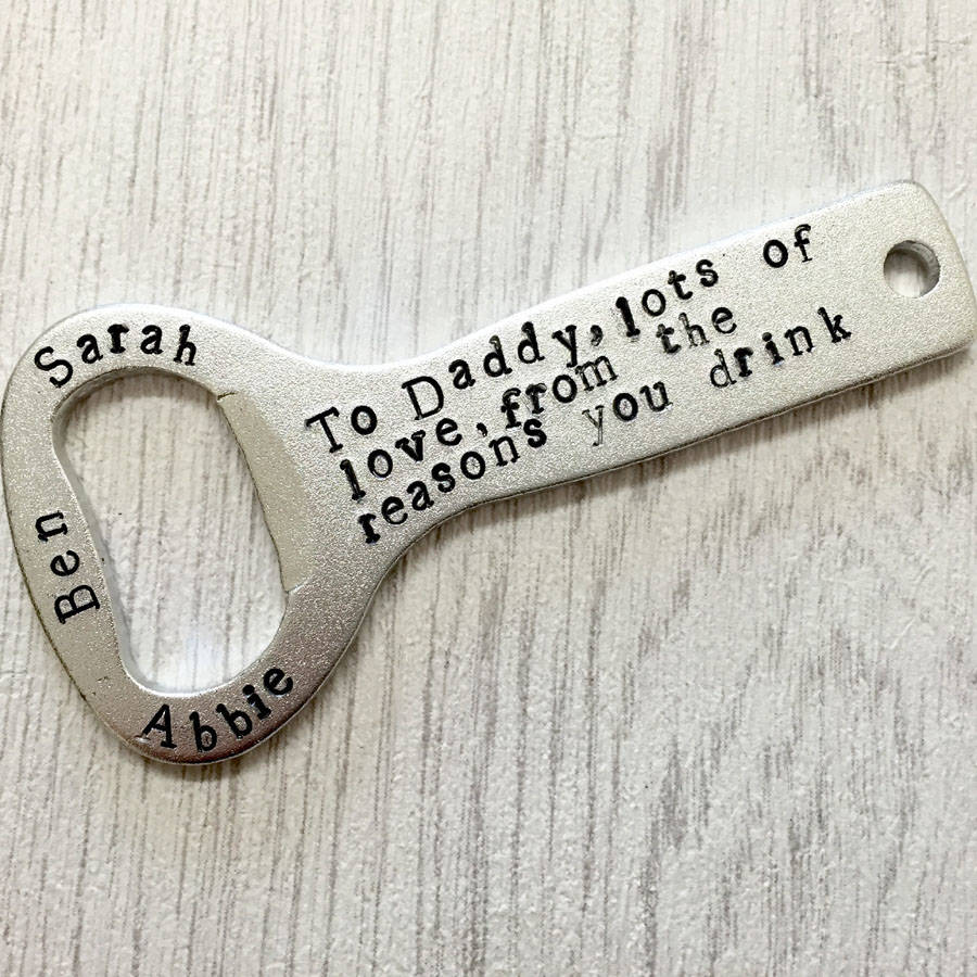 Personalised From The Reasons You Drink Bottle Opener By Malleo