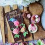 Chocolate Colibri And Flowers Unusual Personalised Gift, thumbnail 3 of 10