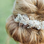 Tiffany Keishi Pearl Silver Bridal Comb, thumbnail 2 of 4