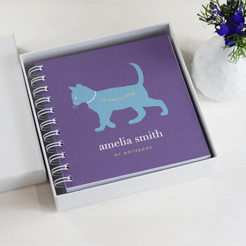 Personalised Kid's Kitten Cat Small Notebook, 2 of 5