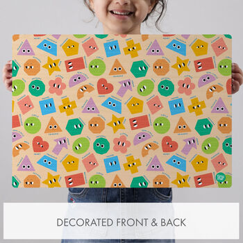 Personalised Brights Jumbo Shapes Wooden Name Puzzle, 2 of 5