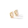 Gold Plated Sterling Silver Cz Huggie Earrings, thumbnail 2 of 4