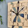 Large Numbers Blue Daisy Wall Clock, thumbnail 4 of 6