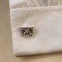 Airplane Silver Cufflinks Gift For Pilots 316 L Stainless Steel Aviation Accessory, thumbnail 4 of 6
