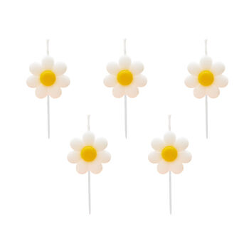 Daisy Birthday Candles Five Pack, 2 of 2