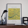 Where We Started Abstract Location Map Print, thumbnail 4 of 11