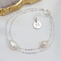 Sterling Silver Or 18ct Gold And Pearl Bracelet, thumbnail 2 of 4