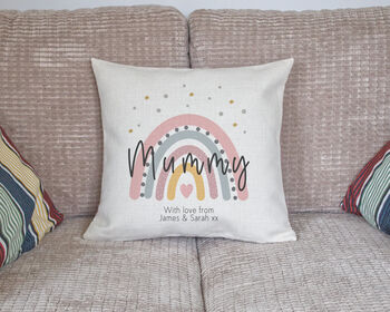 Personalised Mummy Rainbow Cushion, 5 of 6
