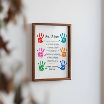 Personalised Teacher Thank You Print, 5 of 6