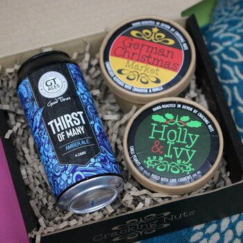 Beer And Nut Hamper One Ale Two Tubs Of Cracking Nuts, 2 of 4