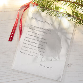 Personalised Missing You At Christmas Poem Card, 4 of 7