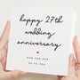 Anniversary Card For Mum And Dad Personalised, thumbnail 1 of 7