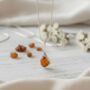 Handmade Baltic Amber Teardrop Silver Necklace Pendant, thumbnail 2 of 2