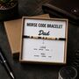 Morse Code Bracelet For Dad, thumbnail 5 of 5