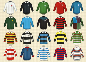 Vintage Rugby Shirts 1000 Piece Jigsaw, 2 of 2