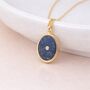 Personalised Gold Plated Sterling Silver Lapis Lazuli Locket, thumbnail 1 of 9