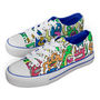 Monster Pattern Colour In Children's Shoes, thumbnail 4 of 8