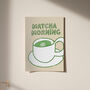 Matcha Morning Illustrated Print, thumbnail 5 of 7