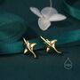 Sterling Silver Manta Ray Fish Drop Hook Earrings, thumbnail 5 of 10