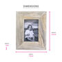 Handmade Wooden Photo Frame For 4x6 Picture, thumbnail 2 of 8
