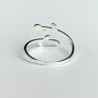 Sterling Silver Leaf Vine Adjustable Ring, thumbnail 2 of 6